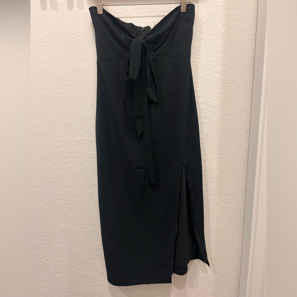 Abercrombie & Fitch Black Strapless Sheath Dress